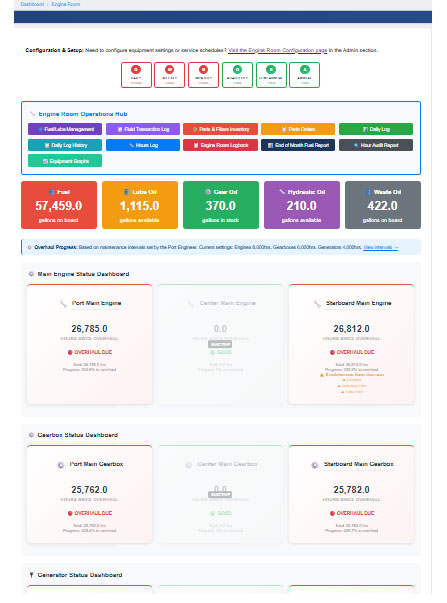 LogicDock Engine Room Dashboard